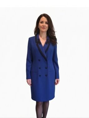 Danny & Nicole Royal Blue Double-Breasted Blazer